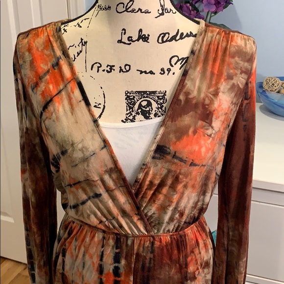 Audrey 3 + 1 Long Sleeve Tie Dye Romper - Picture 3 of 4